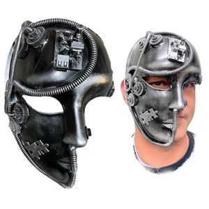 Steampunk Gear Punk Goth Burning man Face Mask NWT